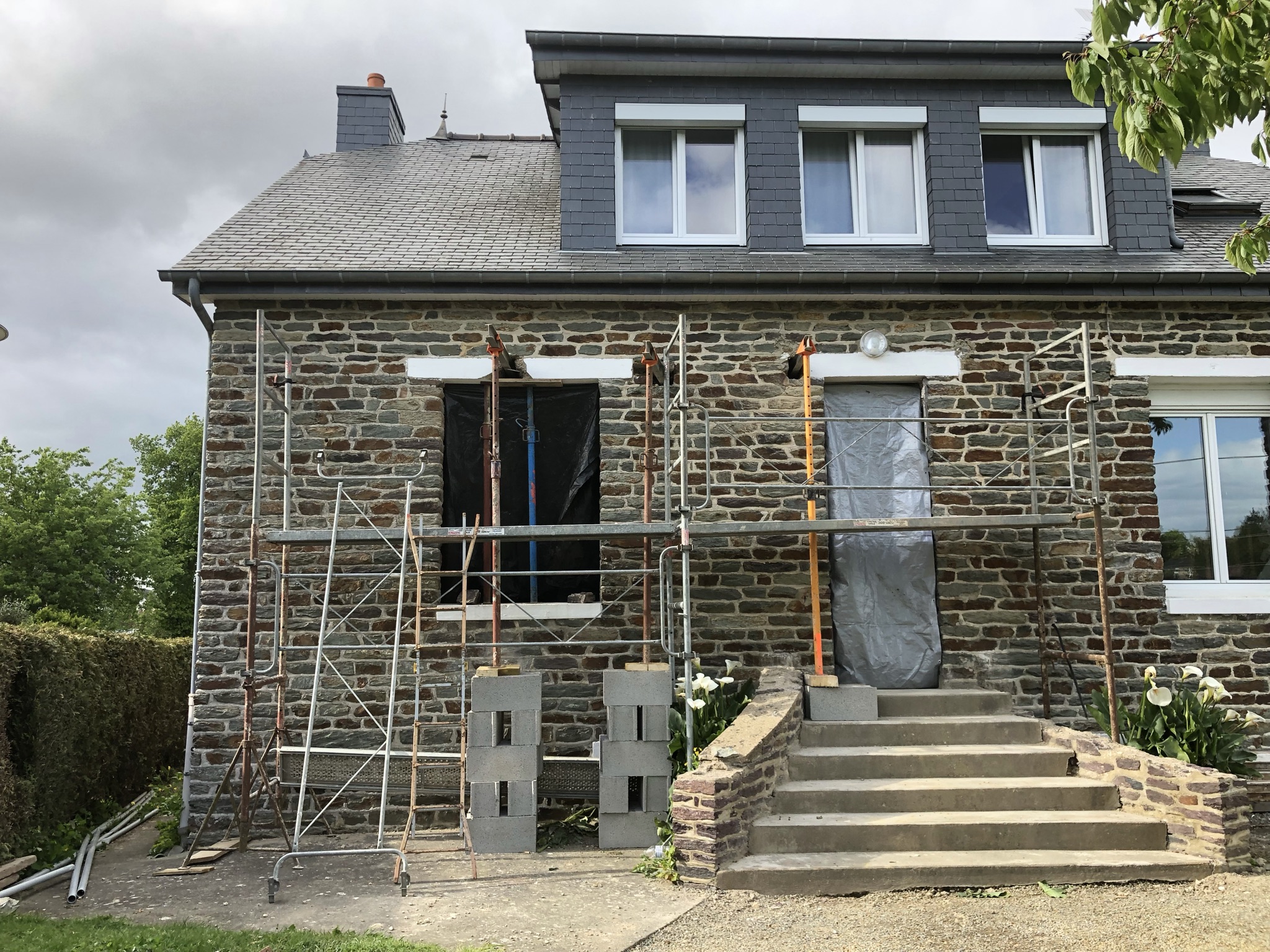 Avant travaux (utilisez le curseur agrandir / réduire)